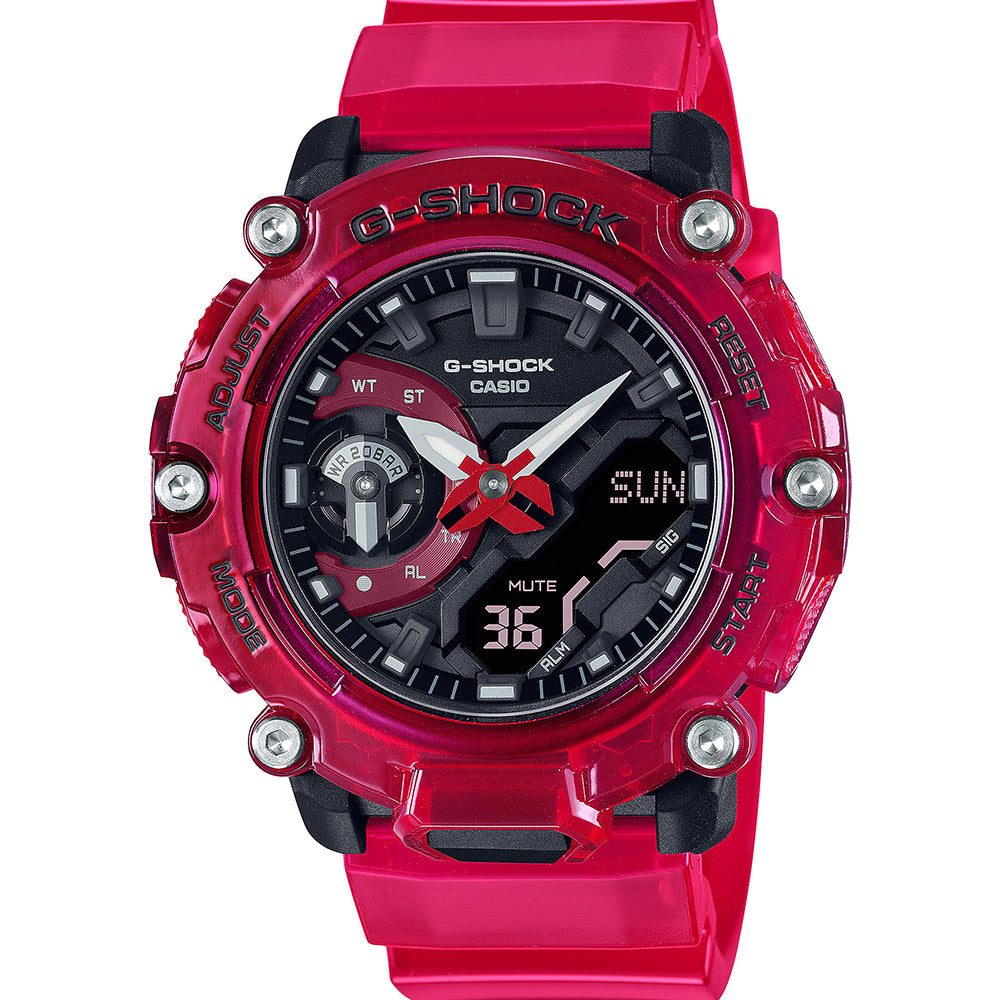 G-Shock GA2200SKL-4A Sound Wave Stylish Red Men's Watch