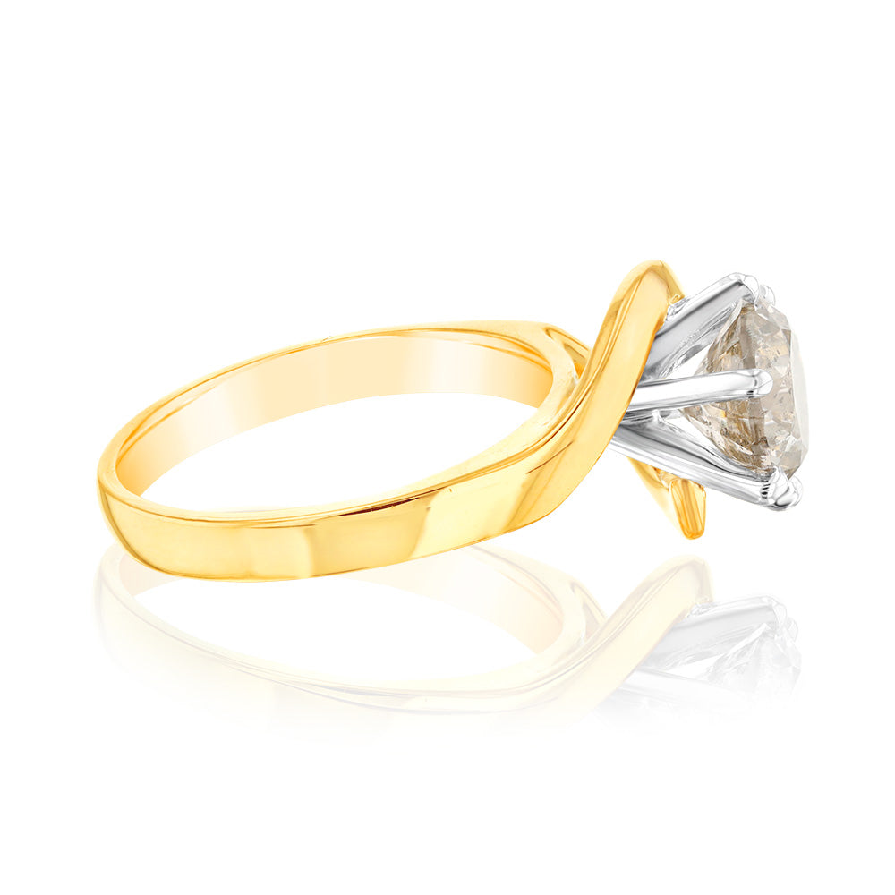 2-Carat Australian Diamond Solitaire in 18ct Rich Yellow Gold