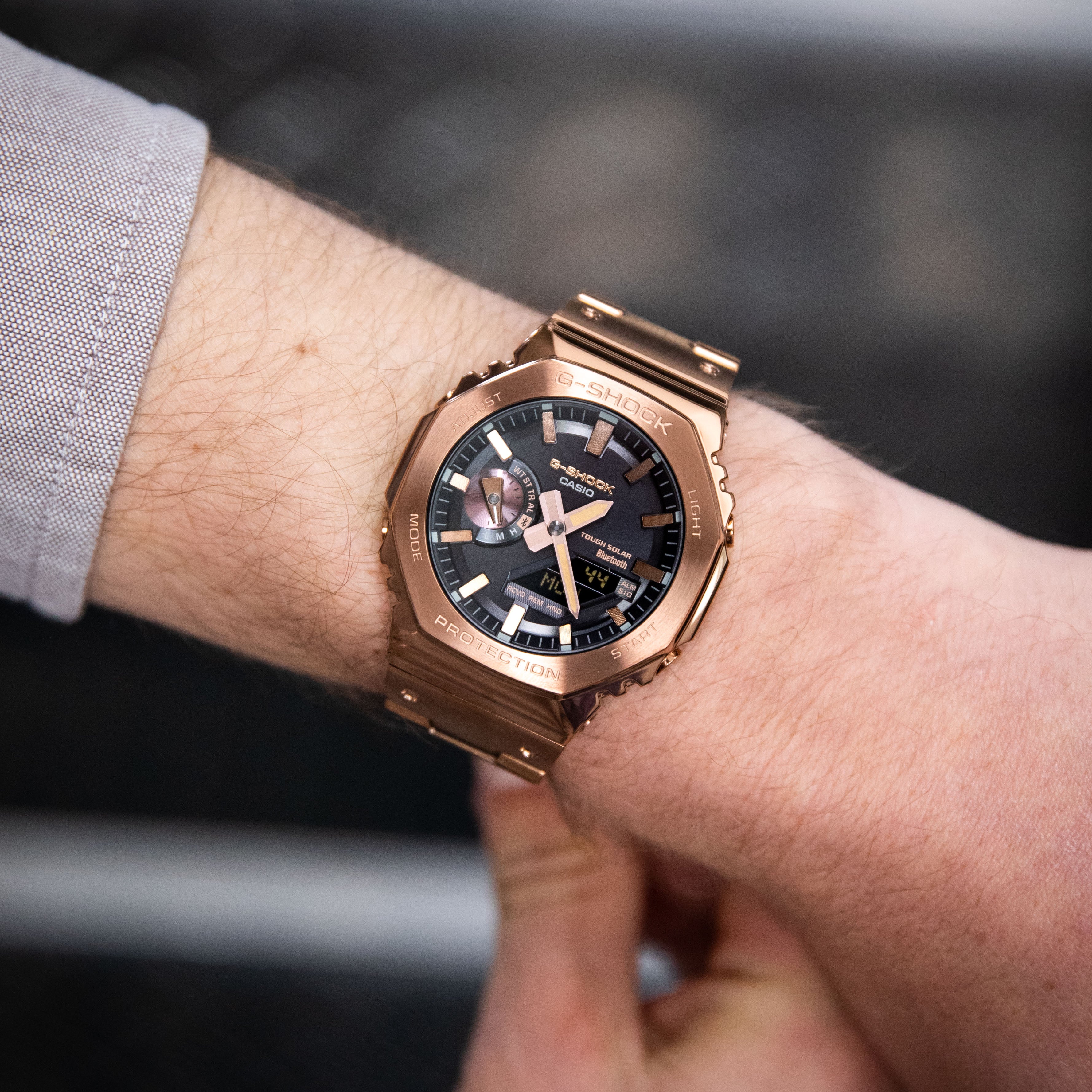 G-Shock Full Metal Digital-Analogue Stainless Steel GMB2100GD-5A Smartphone Link Watch