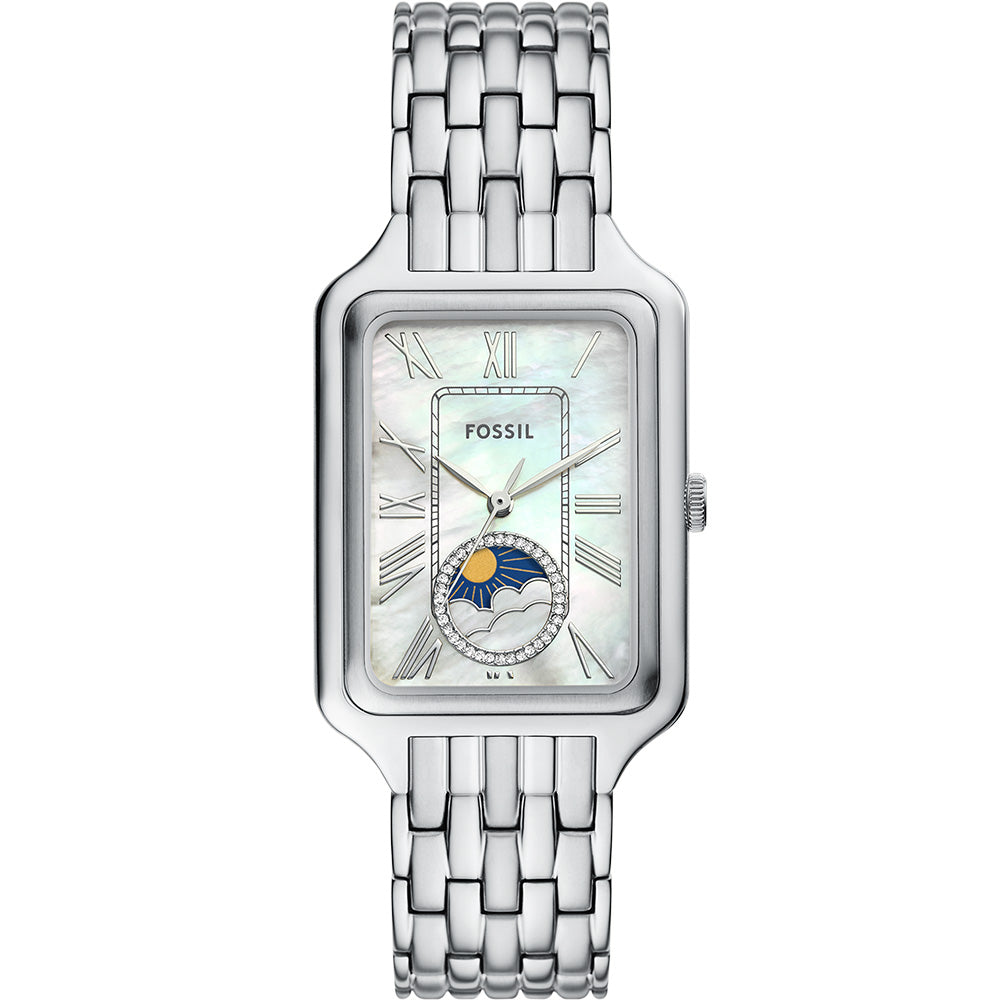 Fossil Raquel ES5400 Women's Quartz Watch with Sun and Moon Phase Display