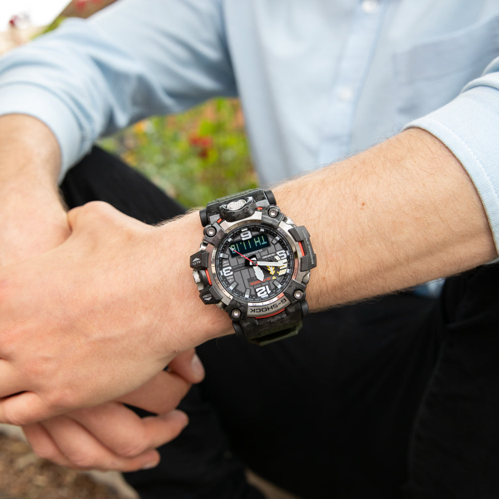 G-Shock Durable GWG2000-1A3 Mudmaster Watch with Multiple Functions