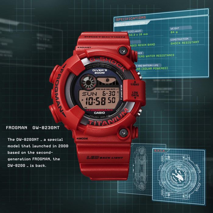 Limited Edition G-Shock GW8230NT-4 Frogman Watch for the 30th Anniversary of G-SHOCK Master of G FROGMAN Family
