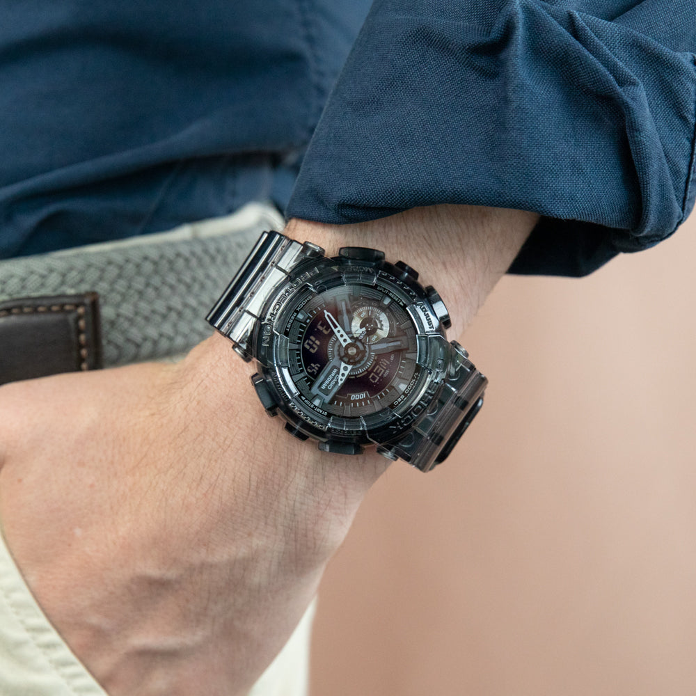 G-Shock GA110SKE-8A Men's Transparent Series Sports Watch in Black Color