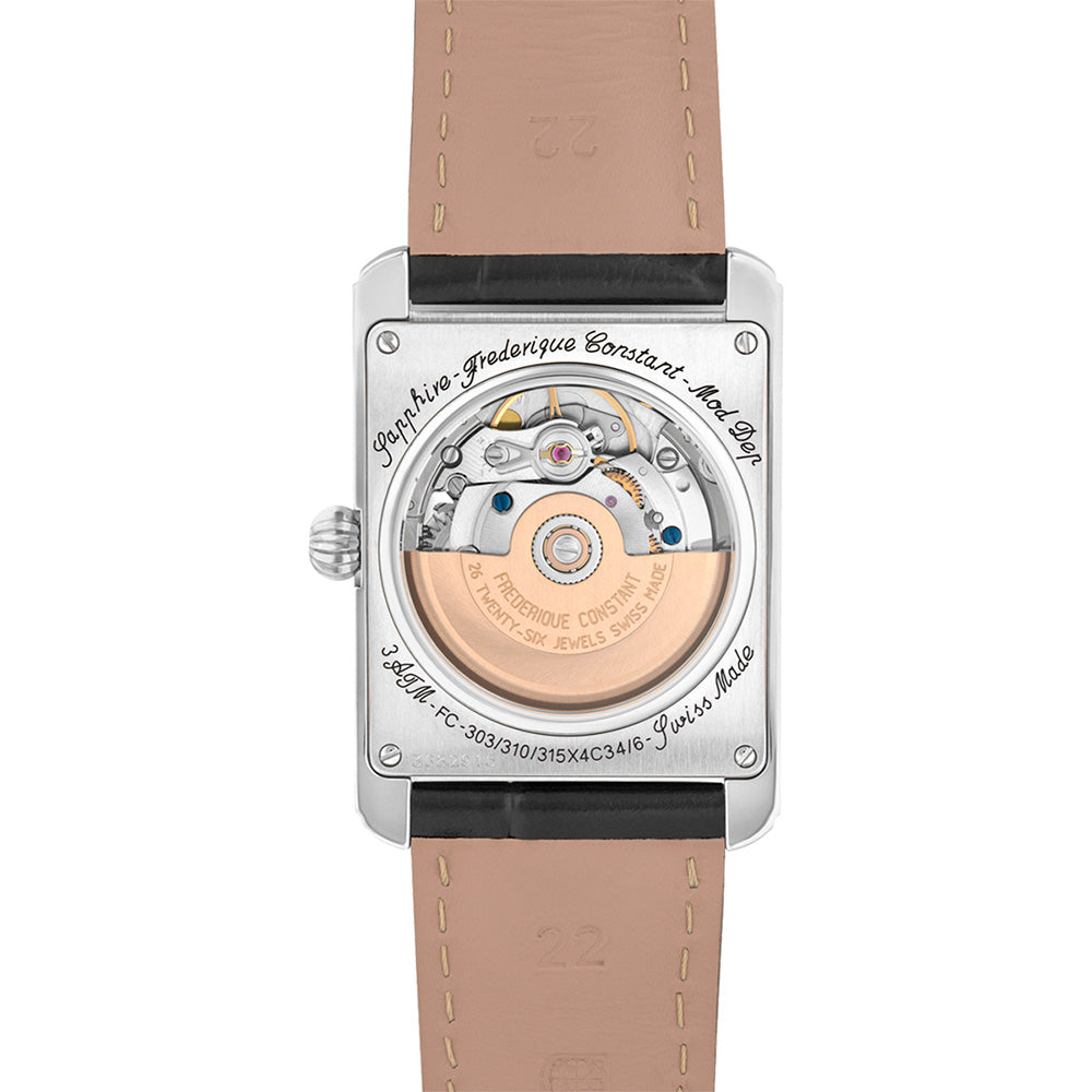 Frederique Constant FC303S4C6 Classic Square Automatic Watch with 26 Jewels