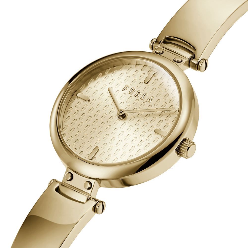 Furla Brand New Pin Gold-Tone Women's Wristwatch - Model WW00018006L2