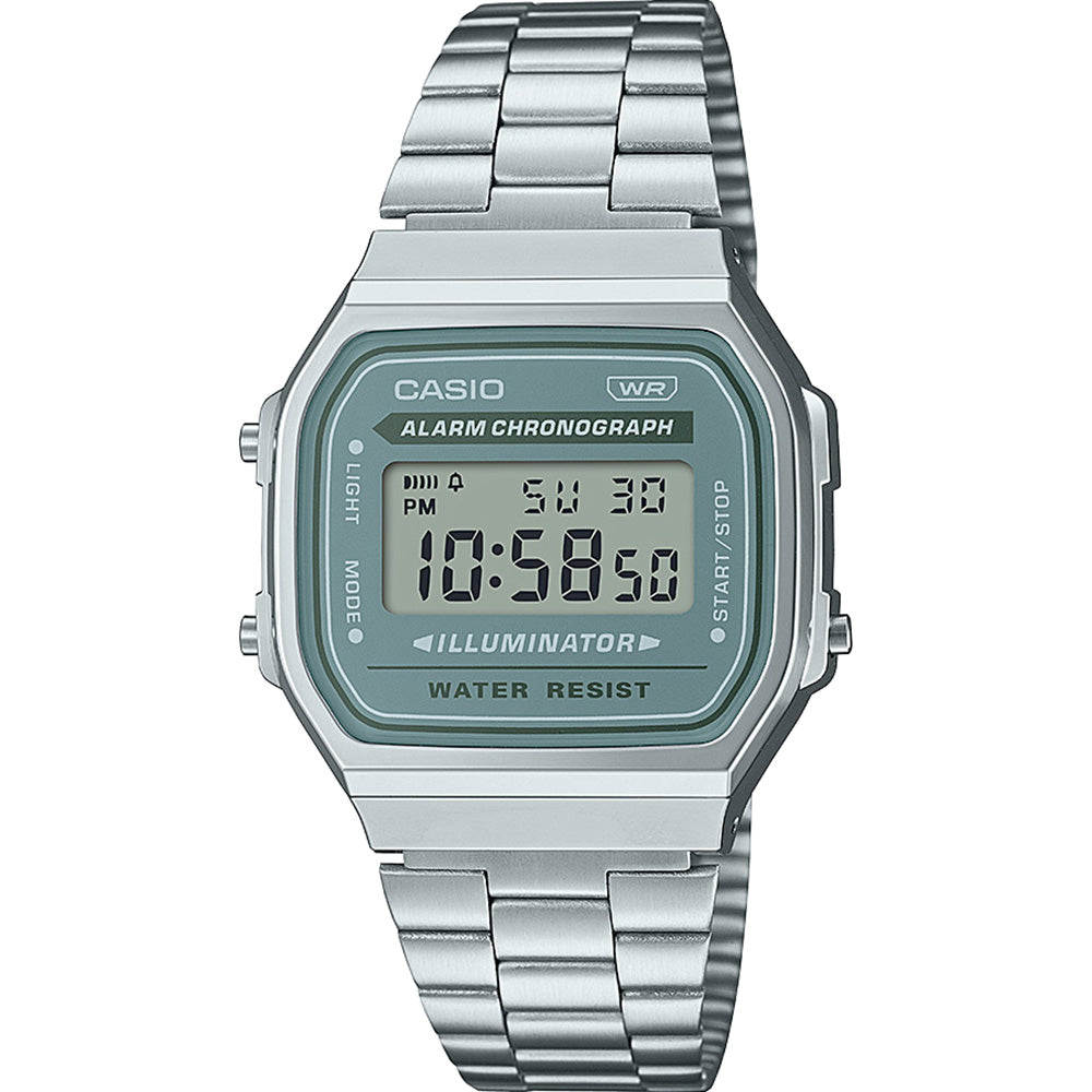 Classic Vintage Style Casio A168WA - 3A Digital Unisex Wristwatch