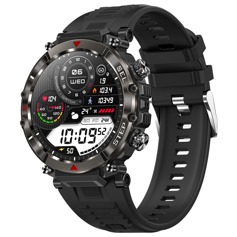Active Pro Call+ XL Connect High - Tech Smart Watch with Three Different - Colored Band Options in Stylish Black