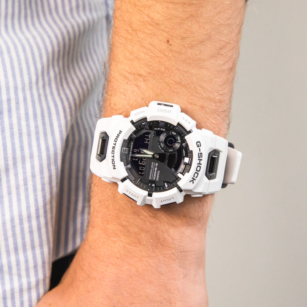 G-Shock Men's G-Squad GBA900-7A White Fitness and Style Watch