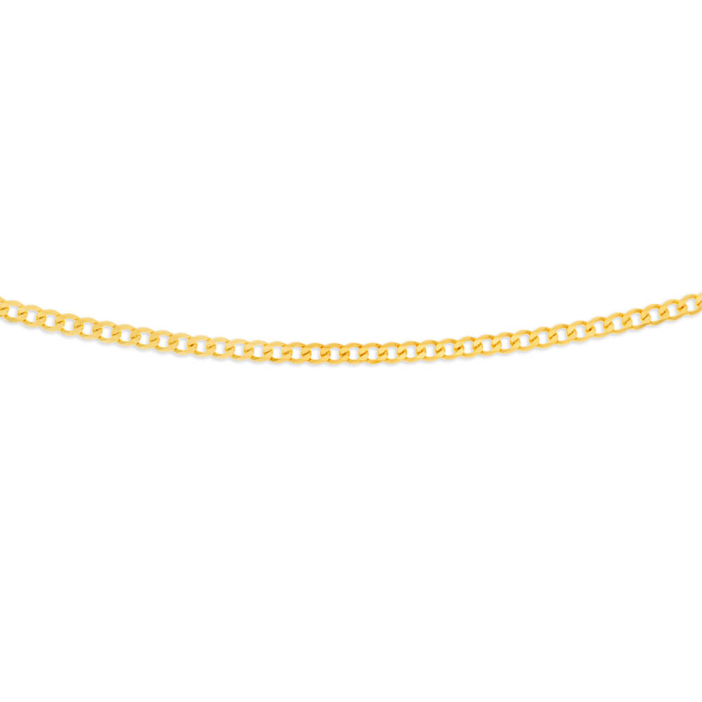 60cm 120 Gauge High - Quality 9ct Solid Yellow Gold Curb Chain