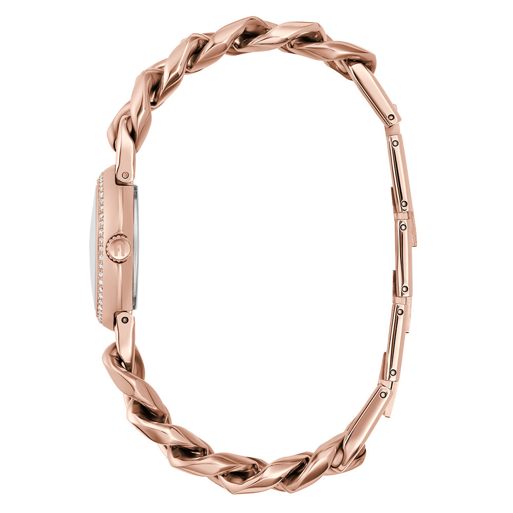 Furla Rose Gold Tone Stainless Steel Chain Round Ladies Watch WW00019013L3