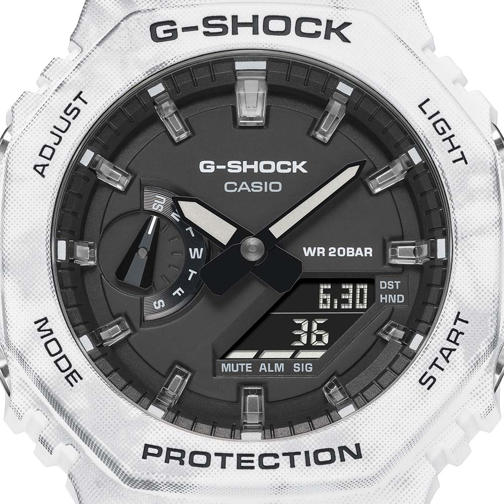 G-Shock GAE2100GC-7A Snow Camo Grunge Style Watch