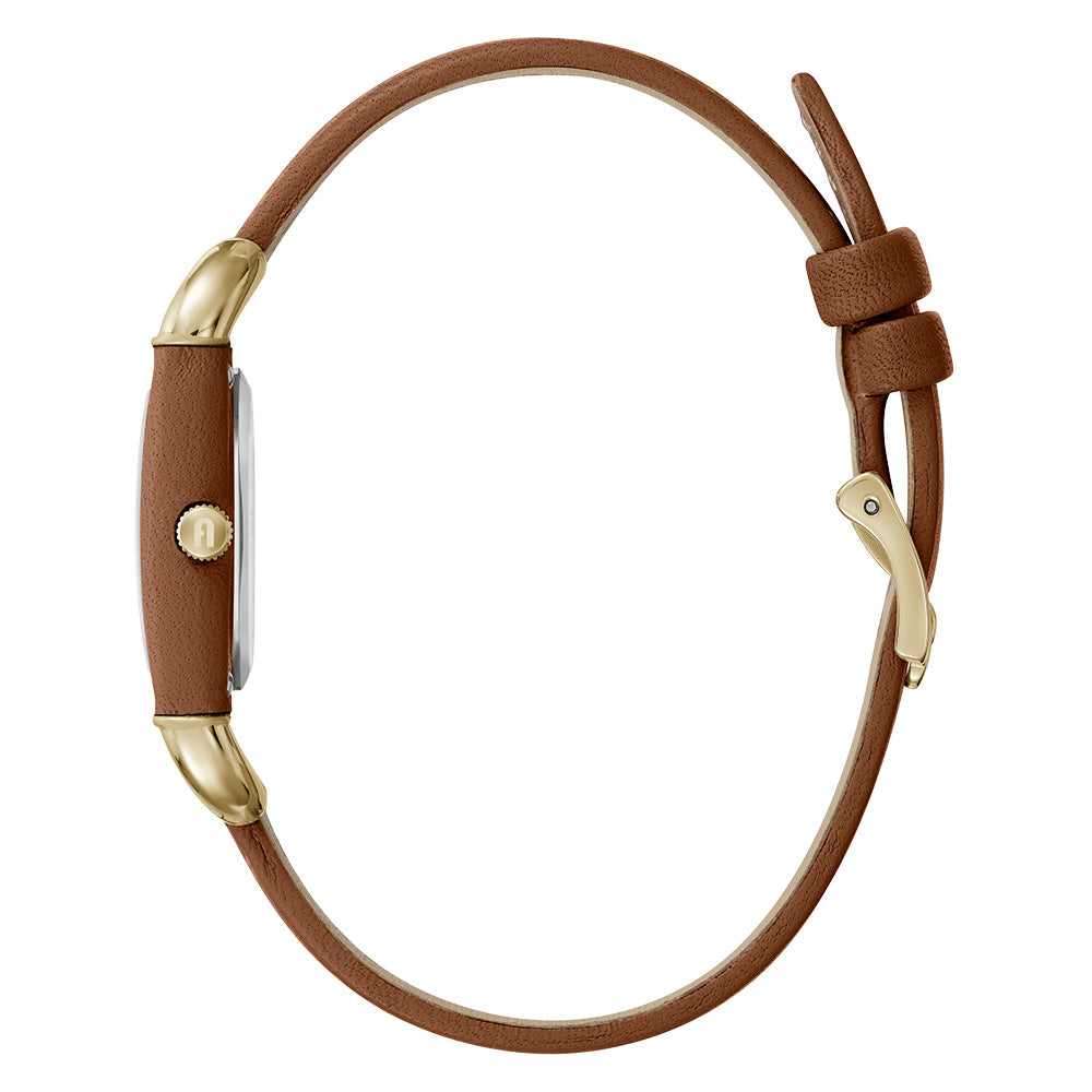 Furla Arco Square WW00017002L2 Brown Leather Watch