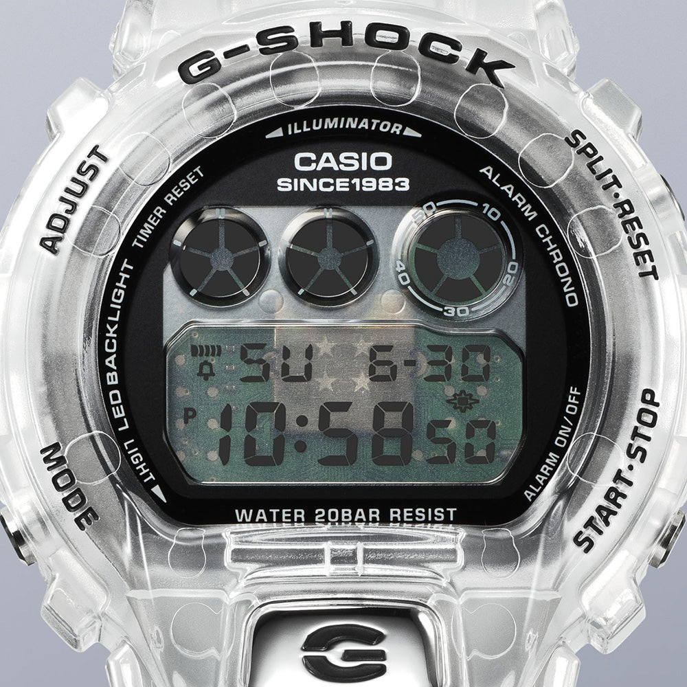 G-Shock 40th Anniversary Special Edition DW6940RX-7 Skeleton Remix Digital Wristwatch