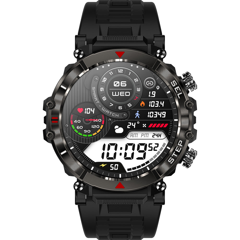 Active Pro Call+ XL Connect High - Tech Smart Watch with Three Different - Colored Band Options in Stylish Black