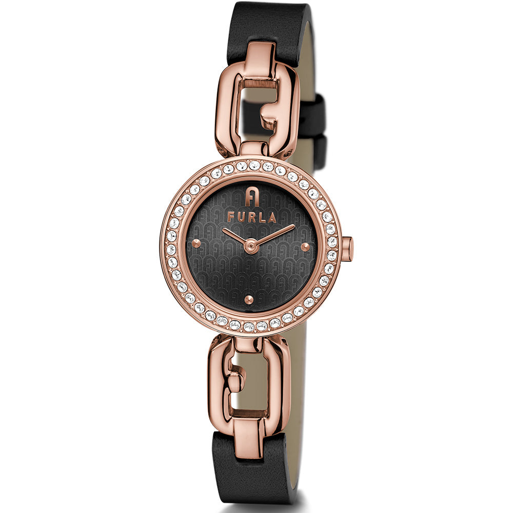 Furla Women's WW00015018L3 Arco Chain Petite Rose Gold Tone Luxury Watch