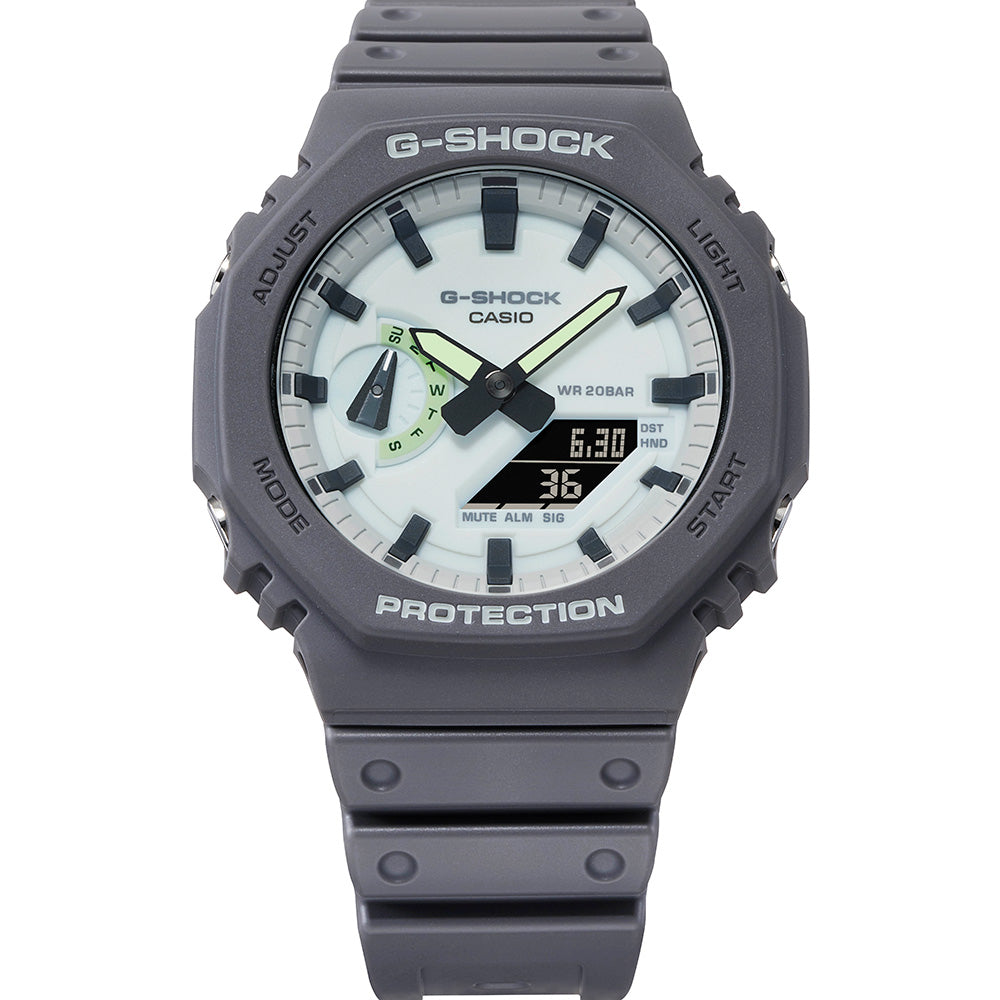 G-Shock GA2100HD-8A Stylish Hidden Glow Watch with Phosphorescent Face