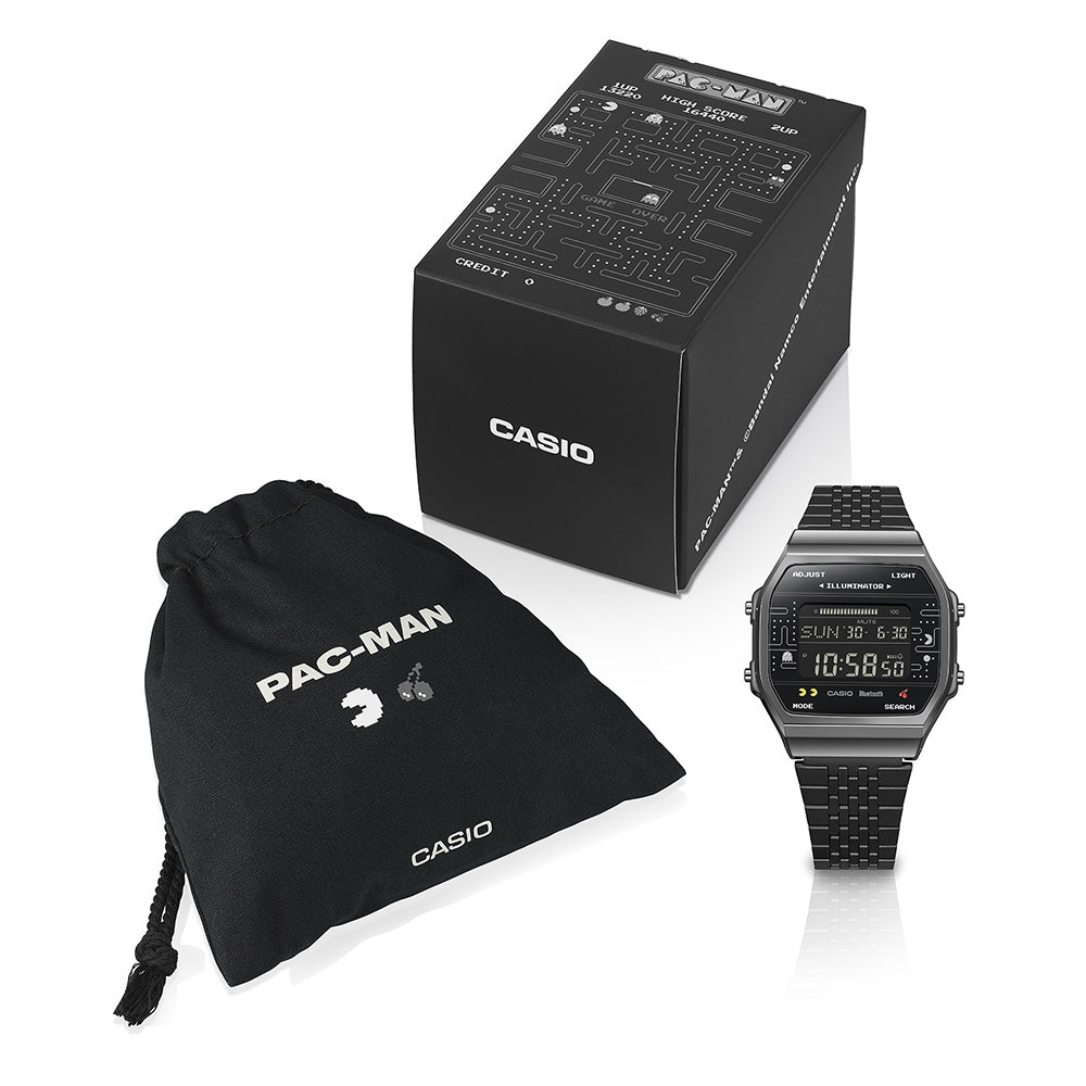 Casio ABL100WEPC-1B Pac-Man Collaboration Special Edition Digital Watch for Game Lovers