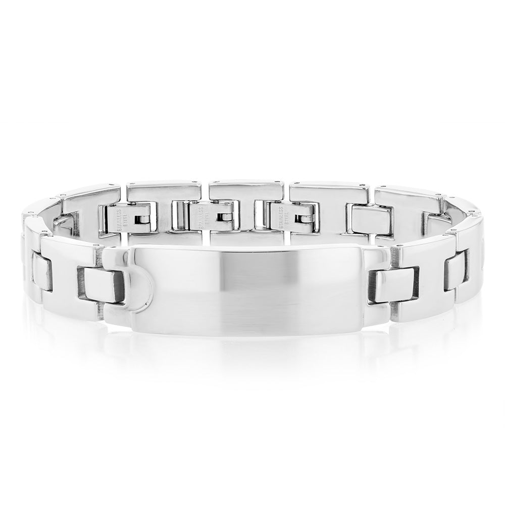 Sturdy Forte 21.5cm Chunky Stainless Steel ID Bracelet