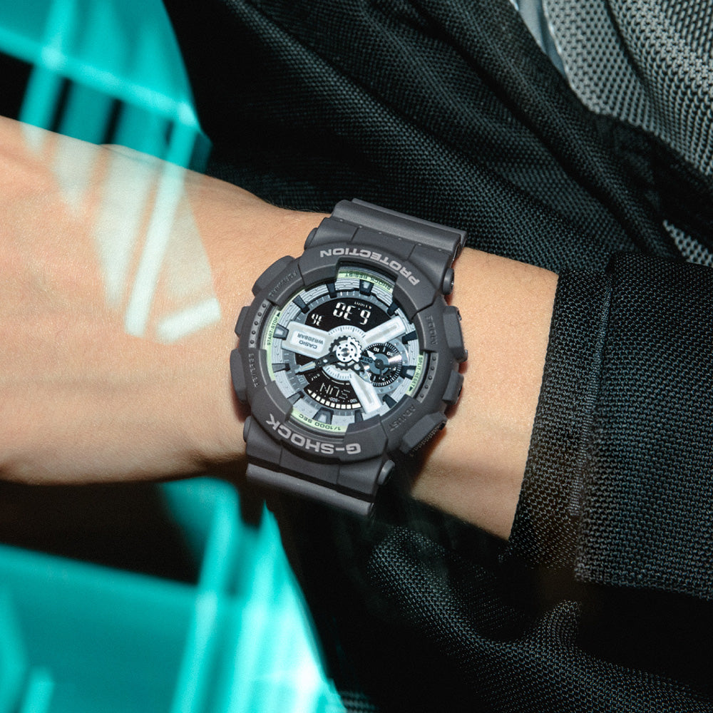G-Shock GA110HD-8A Hidden Glow Men's Wristwatch with Phosphorescent Face