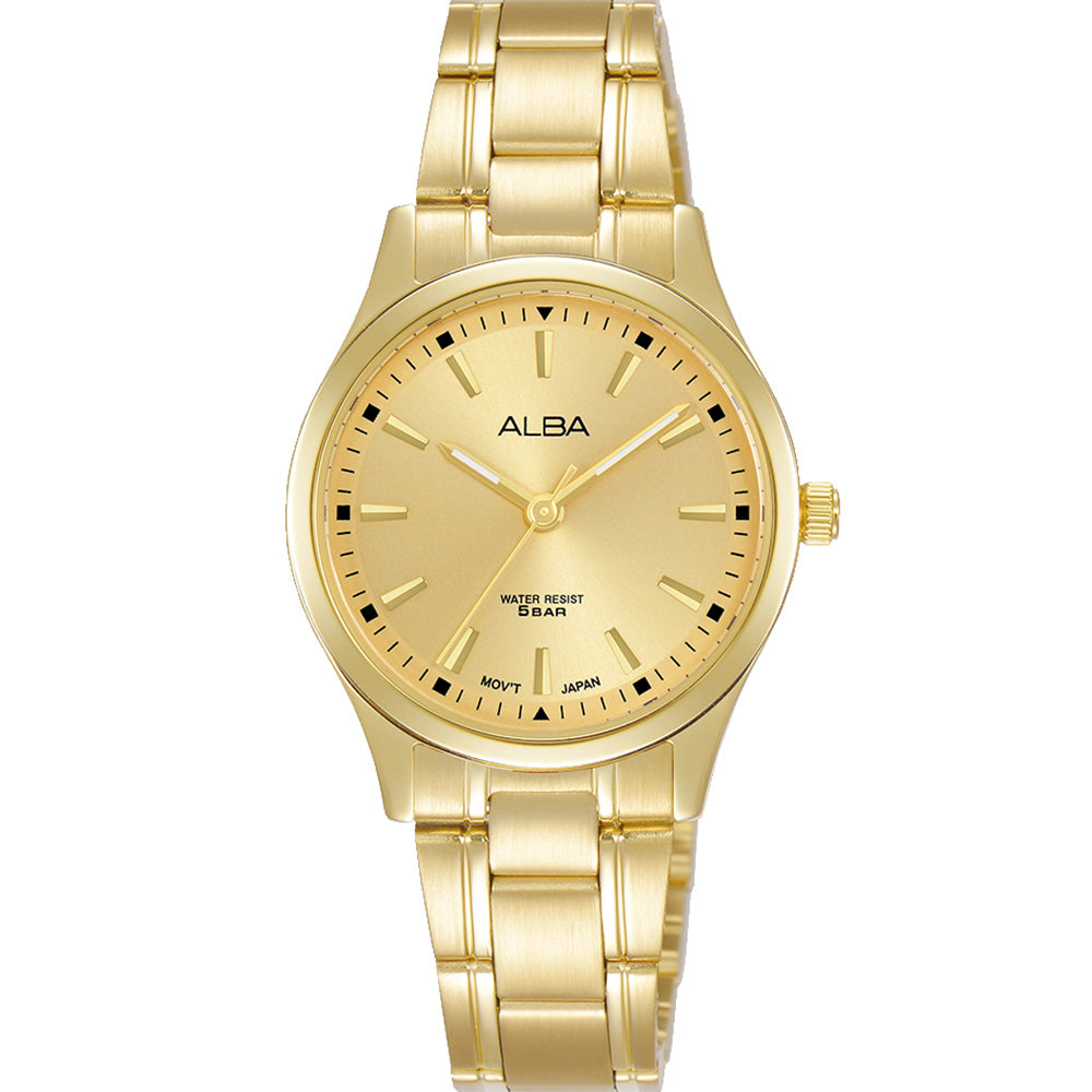 Alba ARX026X All-Gold Tone Women's Dress Watch