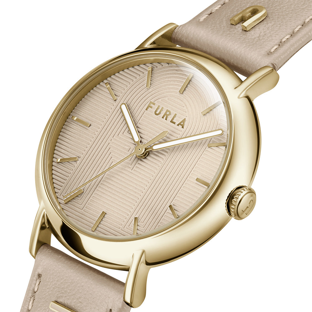 Furla Women's Elegant Easy Shape WW00023022L2 Two-Tone Champagne and Gold Watch