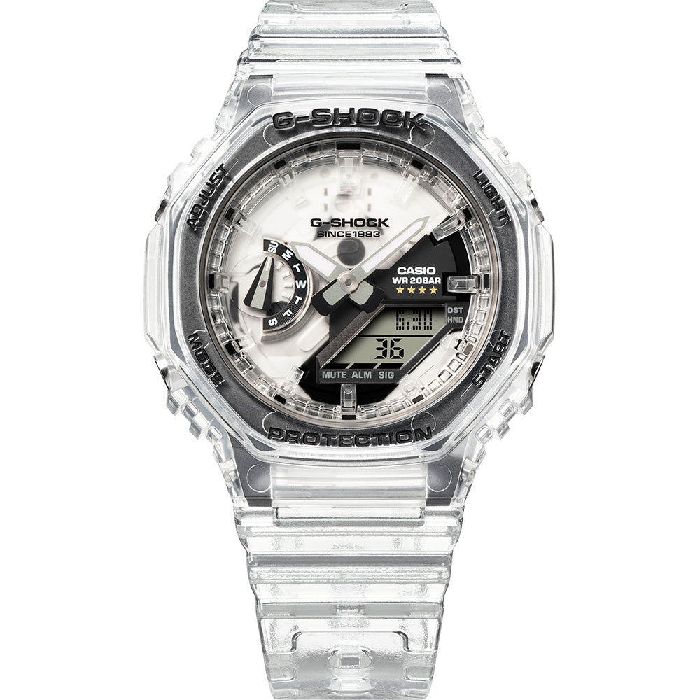 G-Shock 40th Anniversary GMAS2140RX-7 Skeleton Remix Transparent Watch