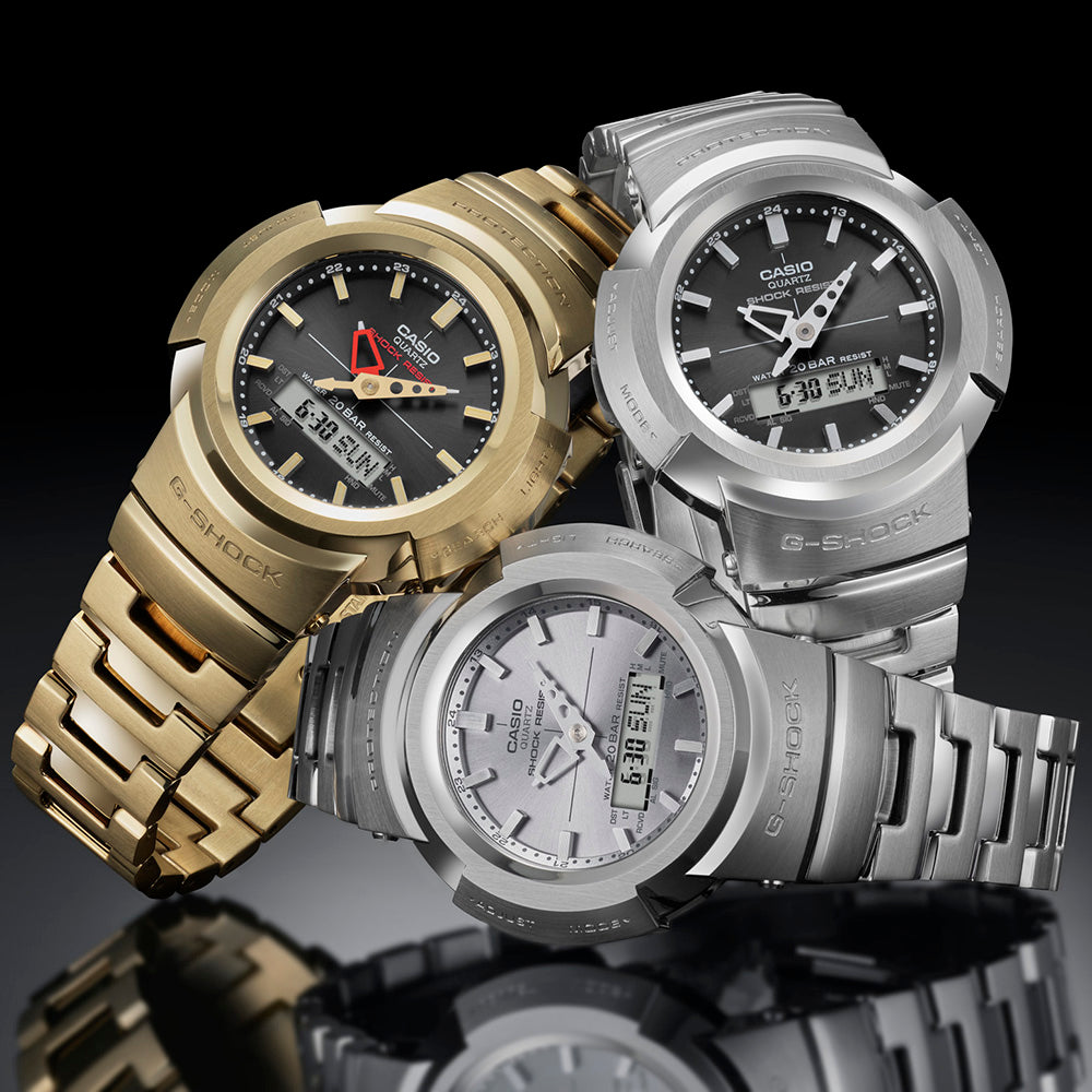 G-Shock Full Metal AWM500D-1A8 Solar Powered Analog-Digital Watch