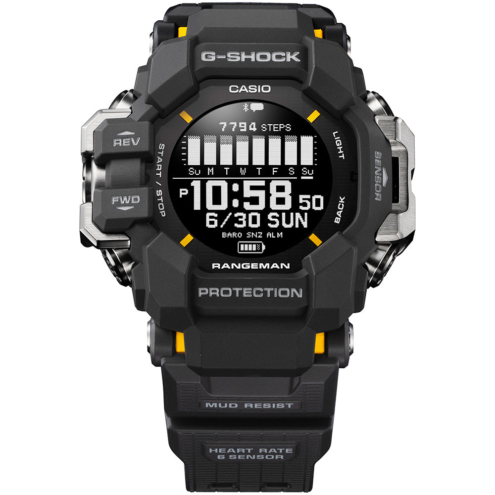 G-Shock GPRH1000-1D Black GPS Rangeman Tough Survival Watch