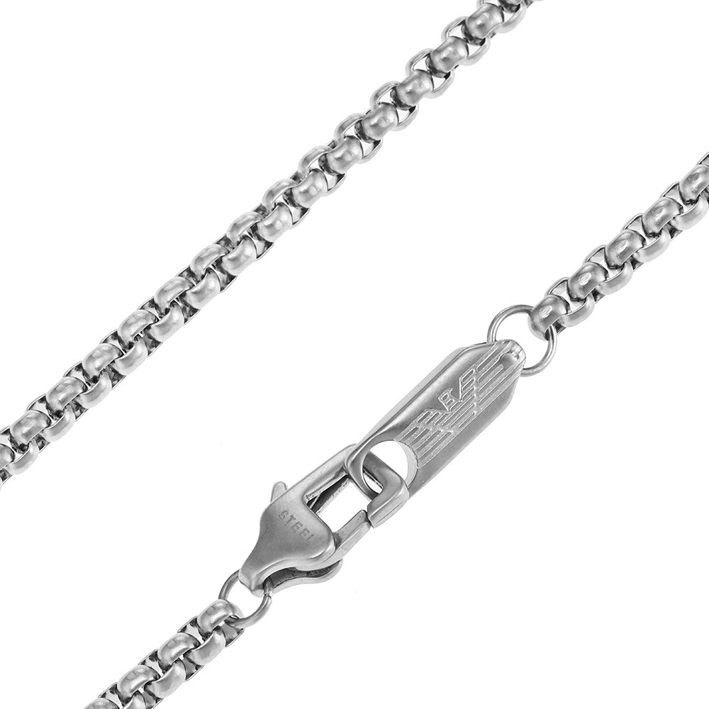 Emporio Armani Stylish Stainless Steel Key-shaped Basic Pendant Along With a Chain, Ideal Jewelry Piece