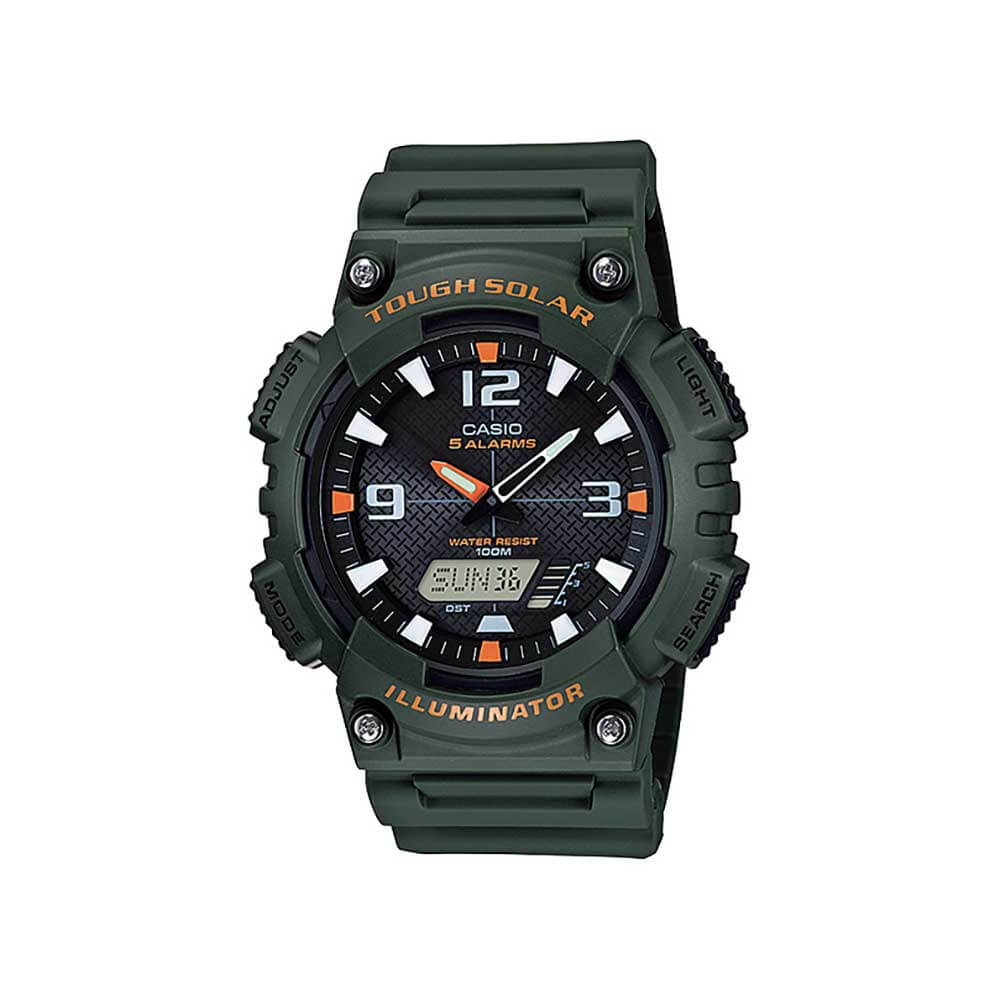 Casio Men's AQS810W-3AV Tough Solar Analogue/Digital Watch