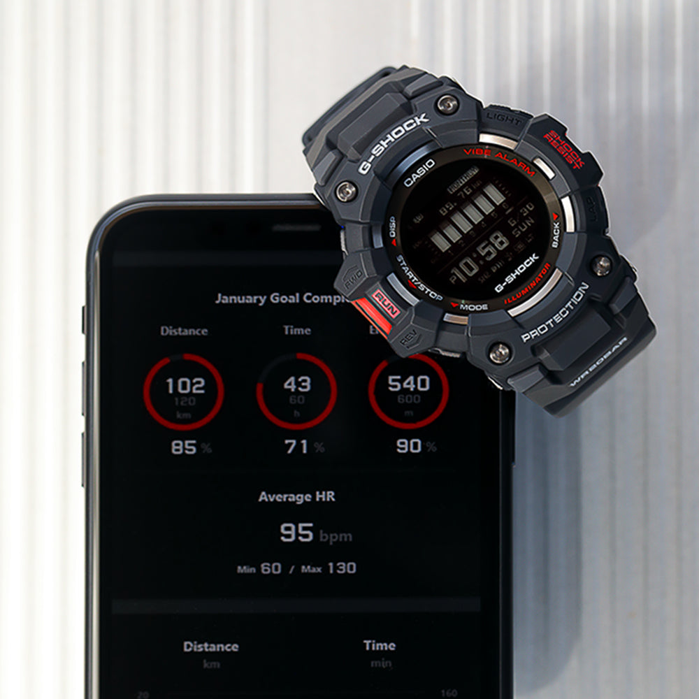 Casio G-Shock GBD100-1D Bluetooth Smart Sports Watch with Step Tracking Function
