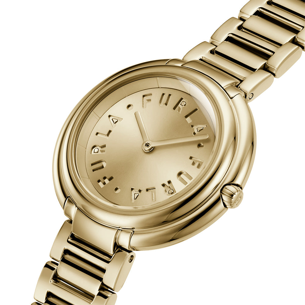 Furla Women's All-Gold Icon Shape Minimalist Watch WW00032005L2