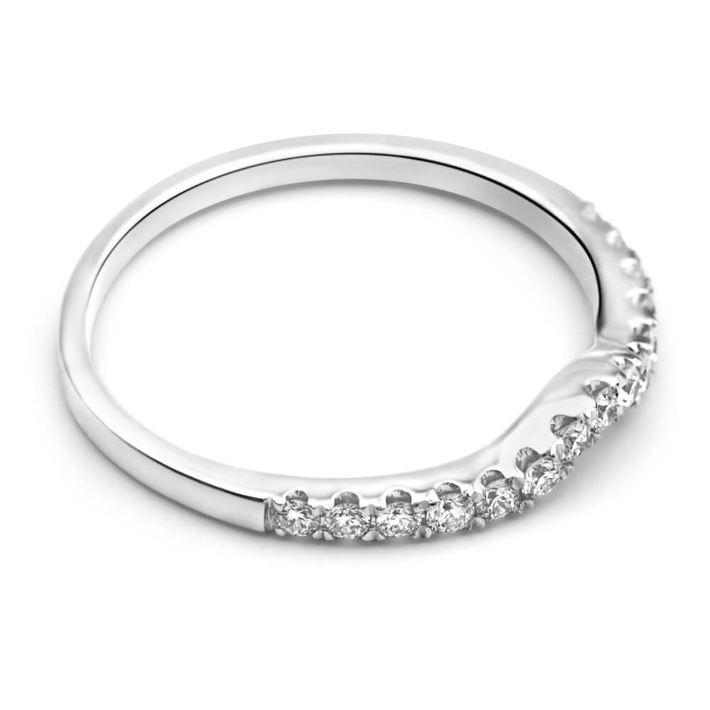 18ct White Gold Flawless Cut Diamond Ring with 25pt Total Weight