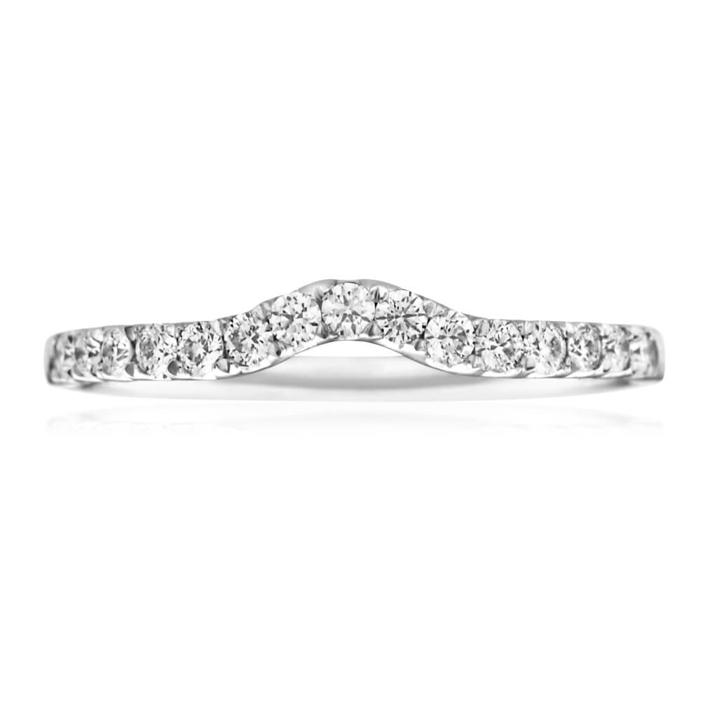 18ct White Gold Flawless Cut Diamond Ring with 25pt Total Weight