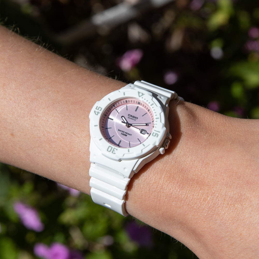Casio Youth's Stylish White LRW200H - 4E3 Watch for Comfortable Wear