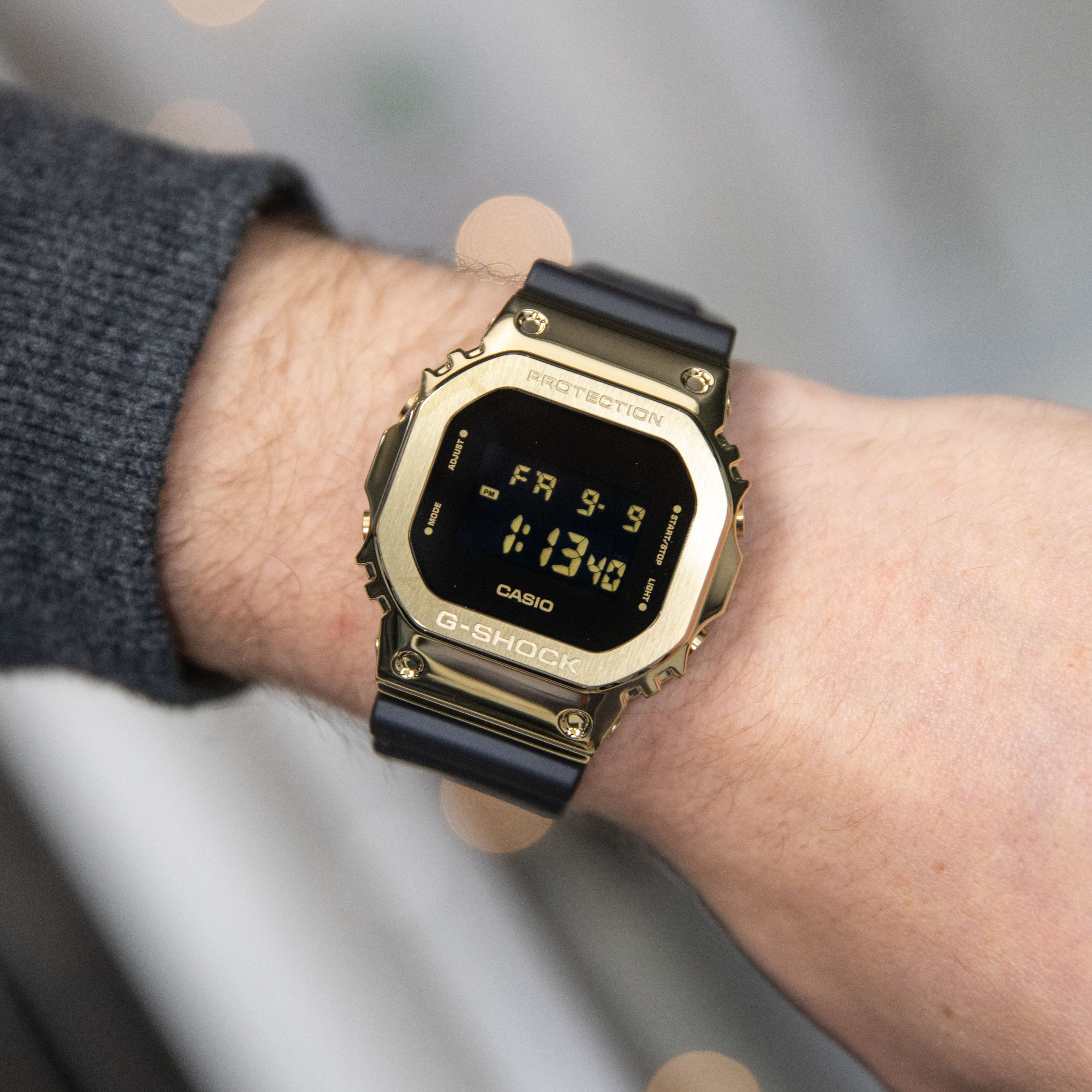 G-Shock Men's GM5600G-9 Gold-Plated Digital Watch with Luxury Style