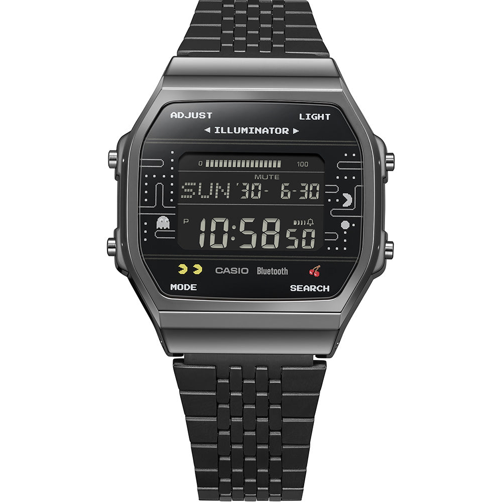 Casio ABL100WEPC-1B Pac-Man Collaboration Special Edition Digital Watch for Game Lovers