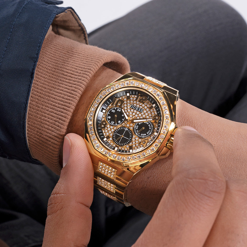 Guess Empire GW0785G2: Luxury Multi - Function Gold - Tone Watch
