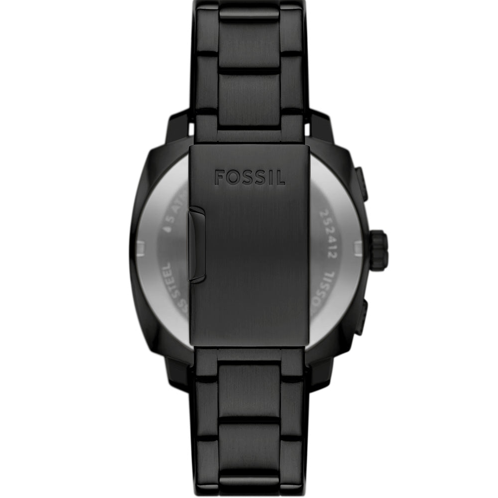 Fossil Machine FS6097 Stylish Black IP Chronograph Watch with 44mm Case