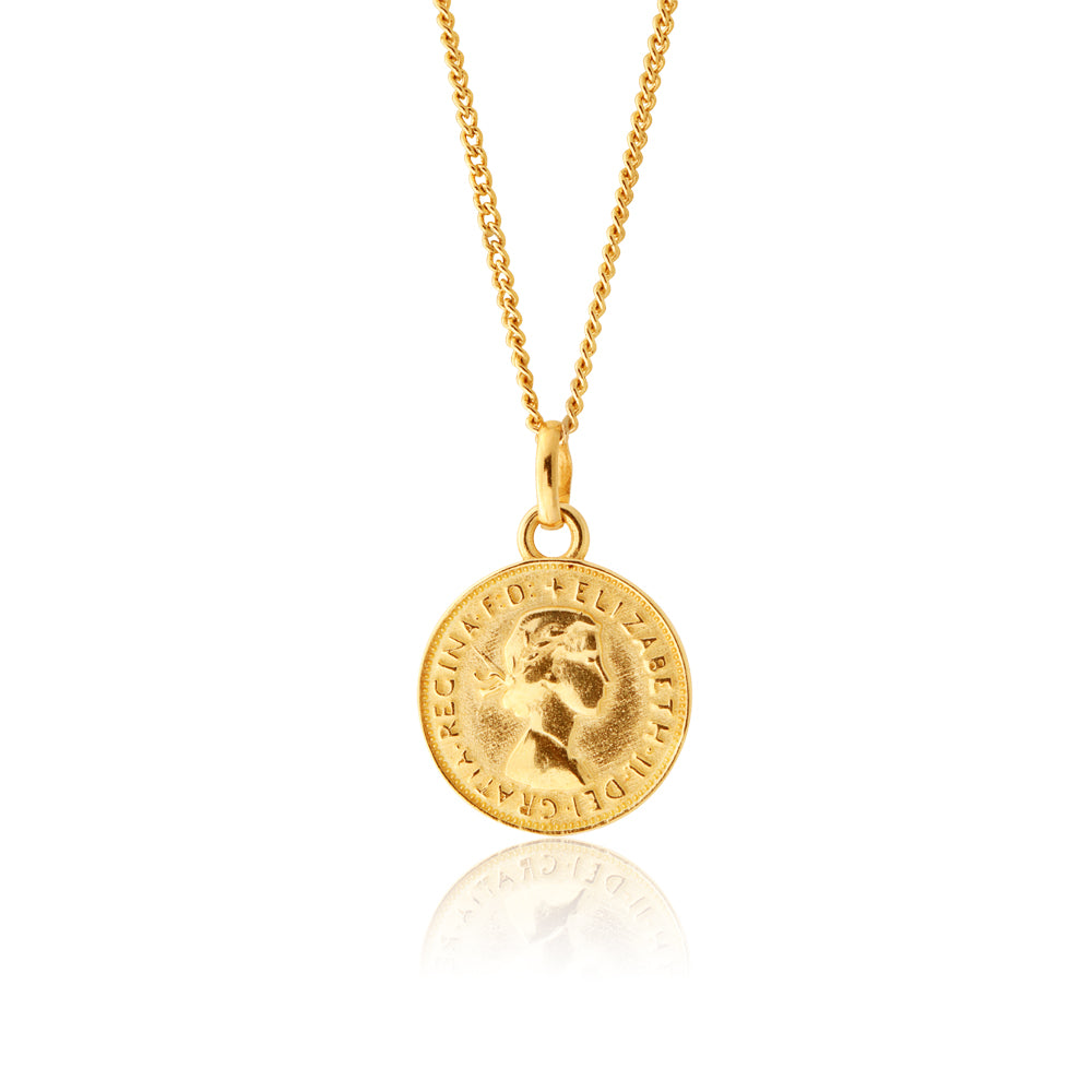 1963 Nine - carat Gold Coin - Style Pendant for Jewelry Lovers