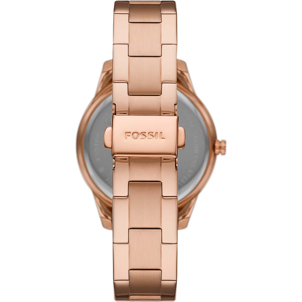 Fossil Stella Sport ES5106 Multi-Functional Wristwatch with Rose Gold Design