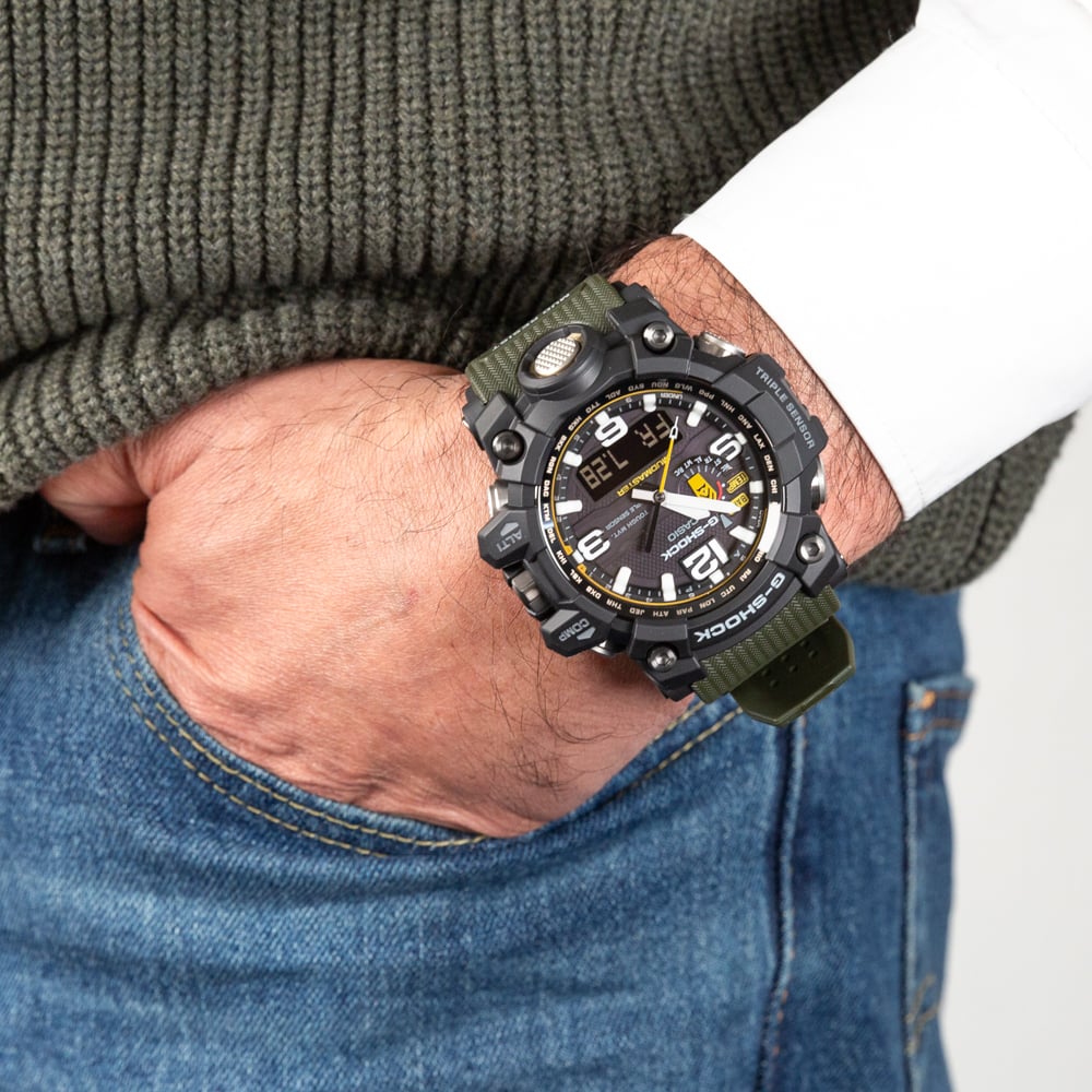 G-Shock Men's GWG1000-1A3 MASTER OF G MUDMASTER Rugged Outdoor Watch