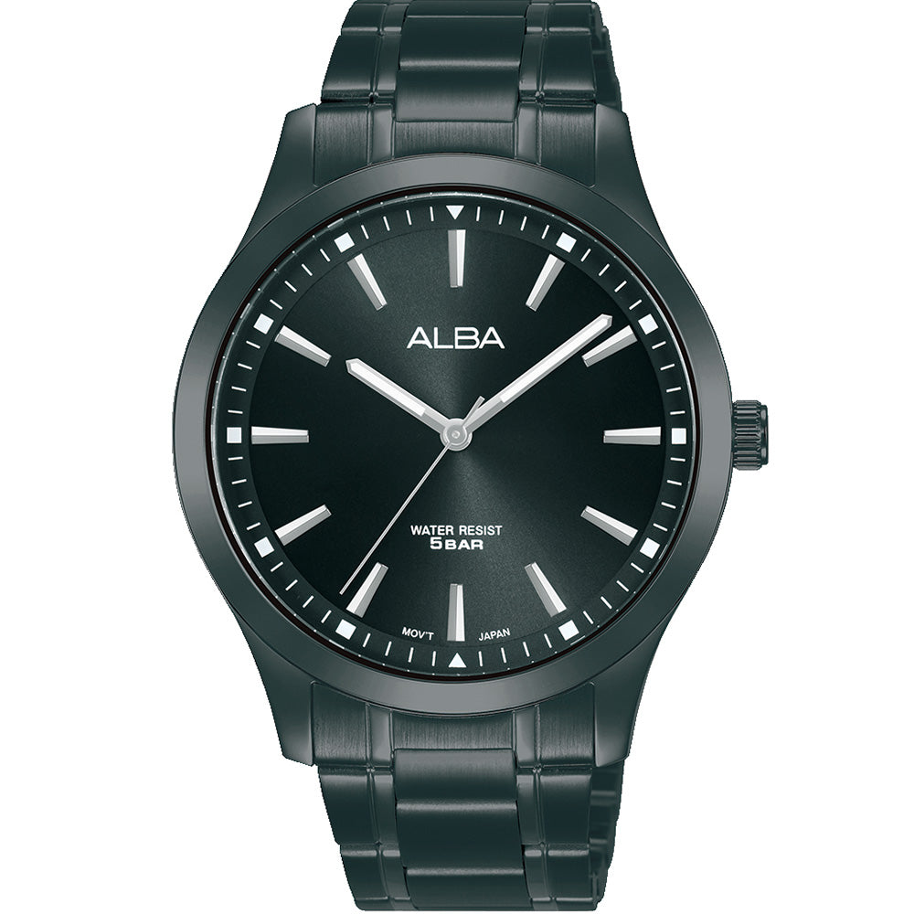 Alba Prestige Men's Black Stainless Steel ARX005X Wristwatch