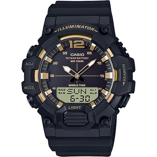 Casio Men's HDC700-9A World Time Resin Wristwatch