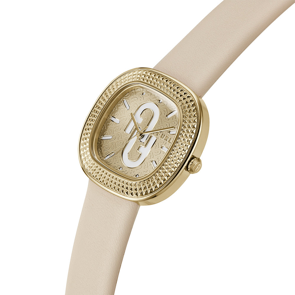 Furla Fashionable WW00048005L2 TV-Style Women's Watch with Polished Yellow Gold Tone