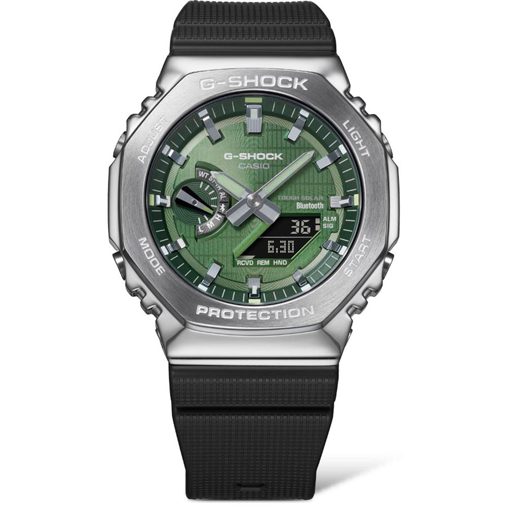 G-Shock GBM2100A-1A3 Bluetooth-Enabled 'CasiOak' Watch with Metal Covering