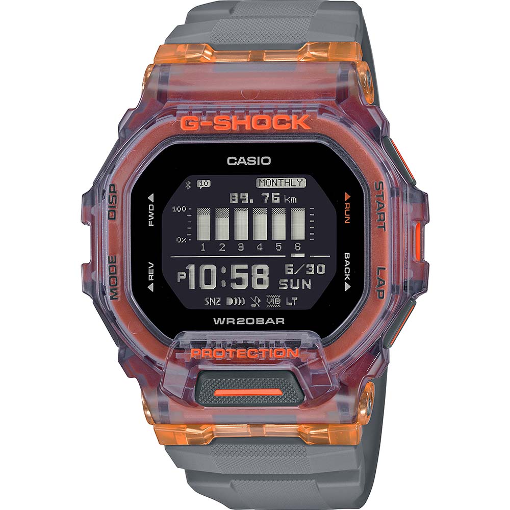 G-Shock GBD200SM-1A5 G-Squad Vital Colour Series Stylish Smartphone Link Watch