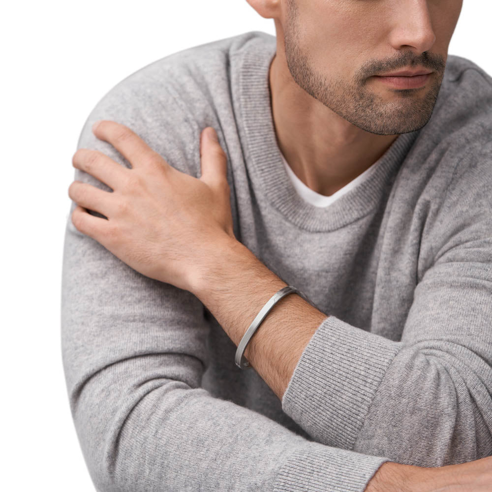 Fossil Stylish Stainless Steel Jewelry Cuff Bangle for Fashion Lovers