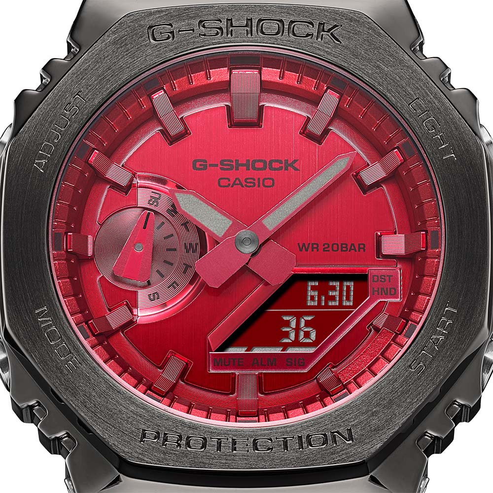G-Shock GM2100B-4 'CasiOak' Metal-Covered Men's Digital-Analog Watch