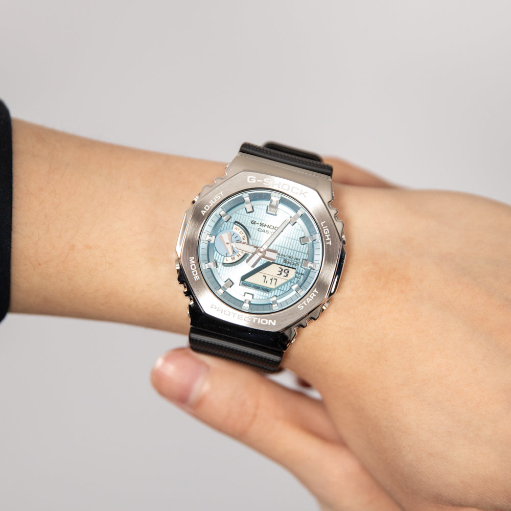G-Shock GBM2100A-1A2 Bluetooth 'CasiOak' with Metal Cover